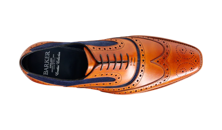 Barker McClean Cedar Blue Suede Shoephoric UK