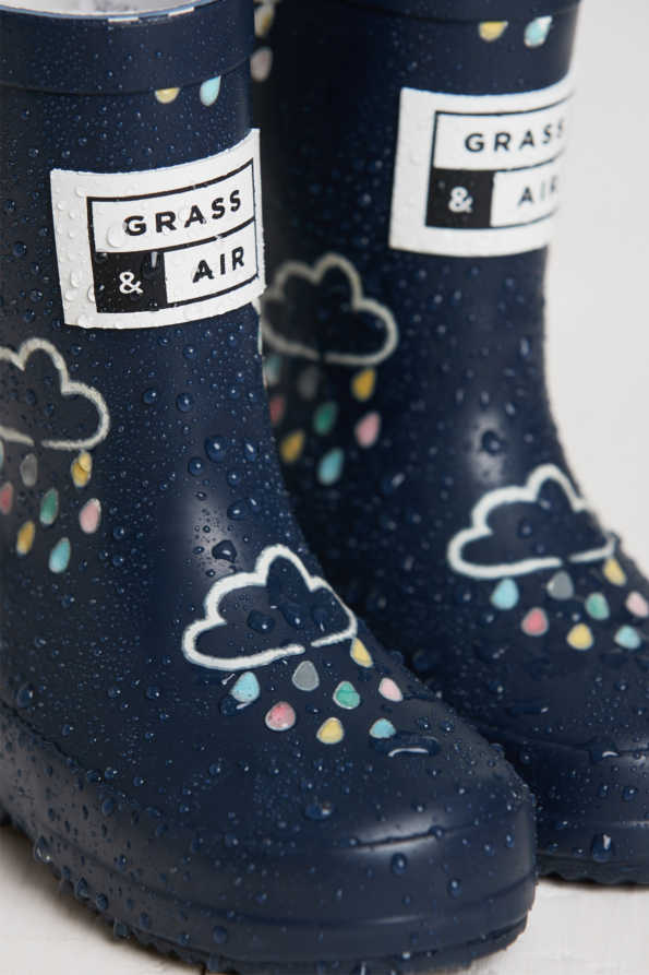Grass & Air Mini Adventure Boots with Bag - Navy