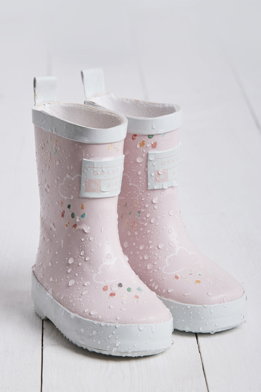 Grass & Air Mini Adventure Boots with Bag - Baby Pink