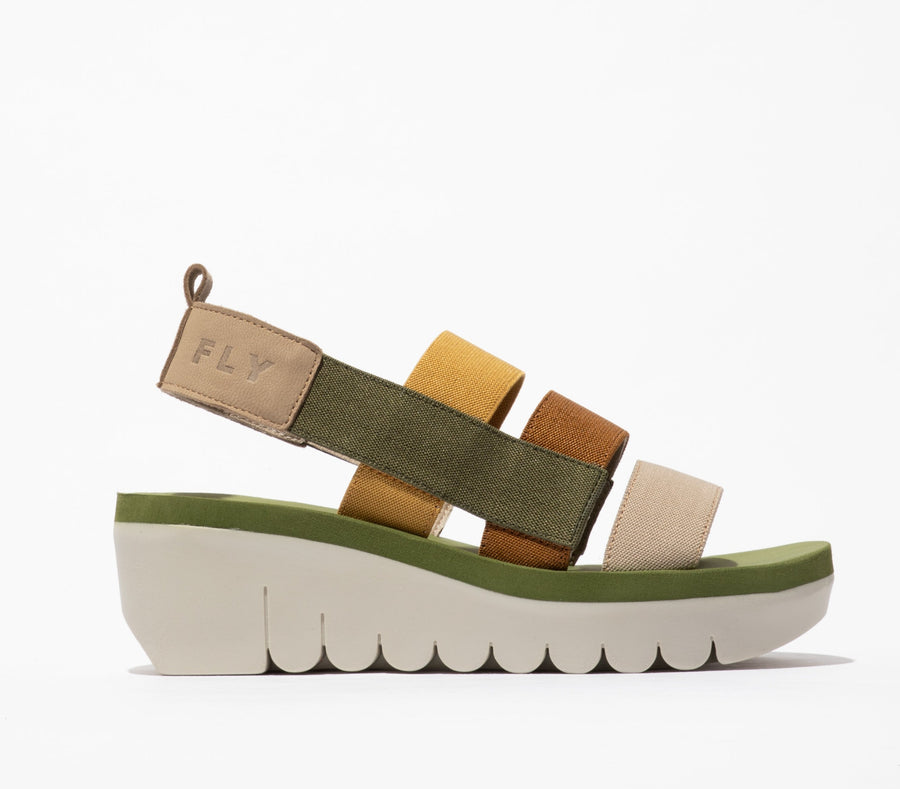 Fly P144847006 YERE847FLY CUPIDO/ELASTIC CLOUD/MULTICOLOR/ARMY GREEN