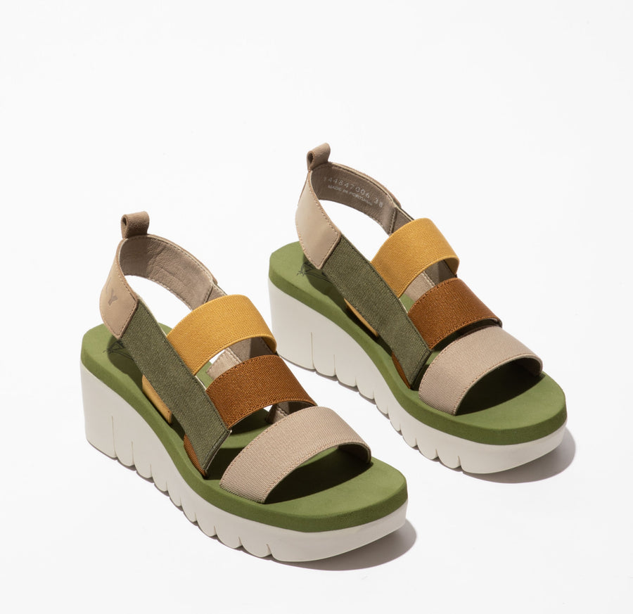 Fly P144847006 YERE847FLY CUPIDO/ELASTIC CLOUD/MULTICOLOR/ARMY GREEN