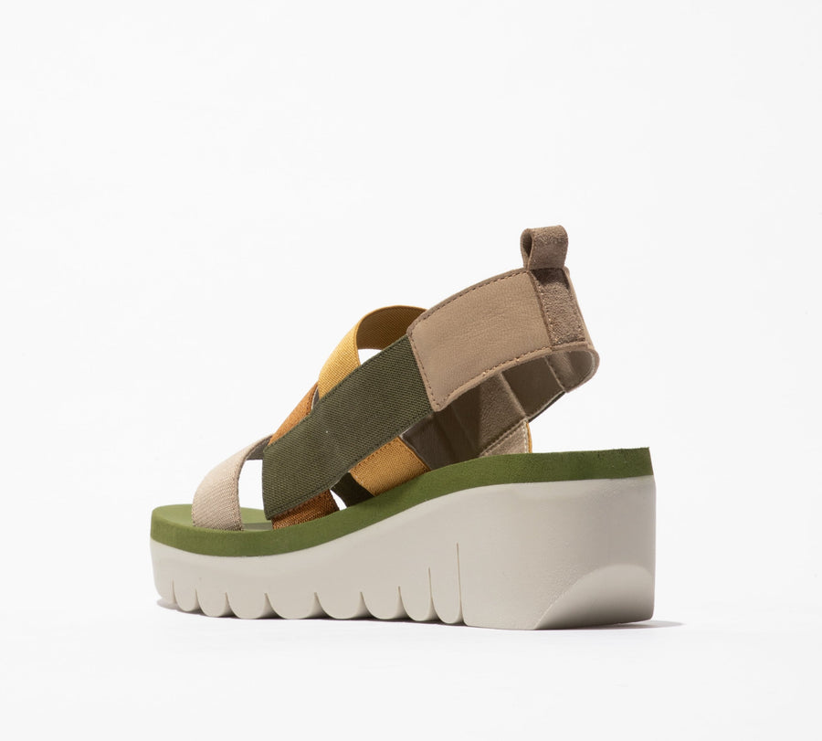 Fly P144847006 YERE847FLY CUPIDO/ELASTIC CLOUD/MULTICOLOR/ARMY GREEN