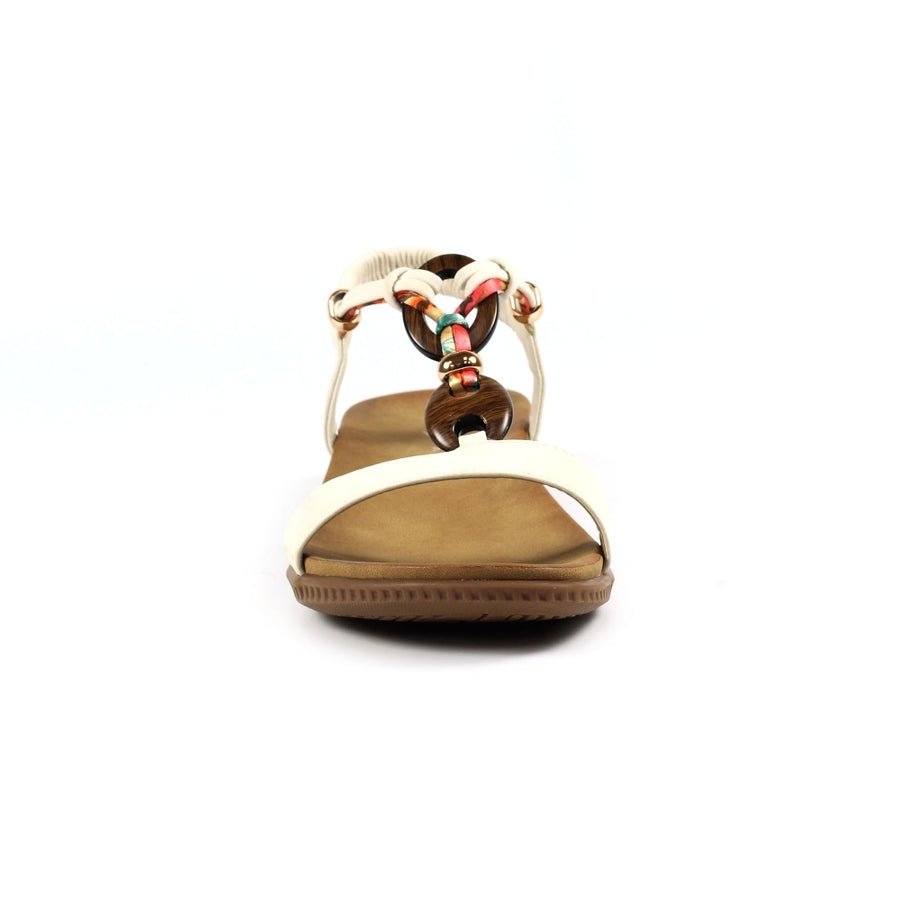 Lunar JLH475 WT Brava White Sandal