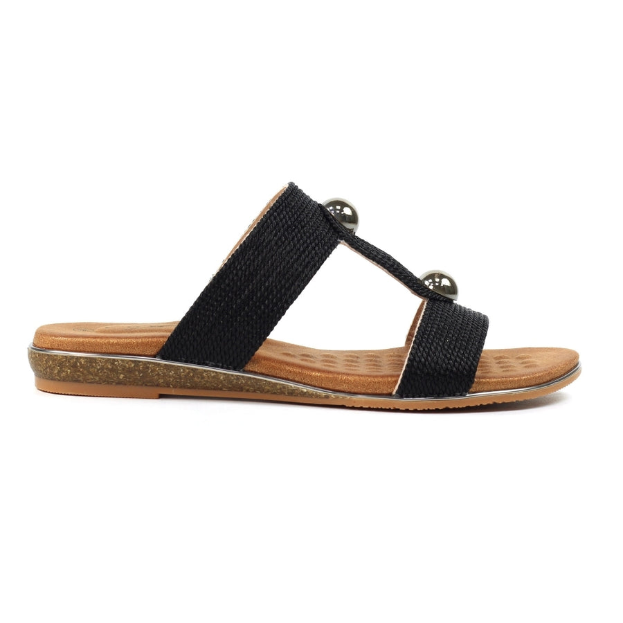 Lunar JLH510 BK Callow II Black Sandal