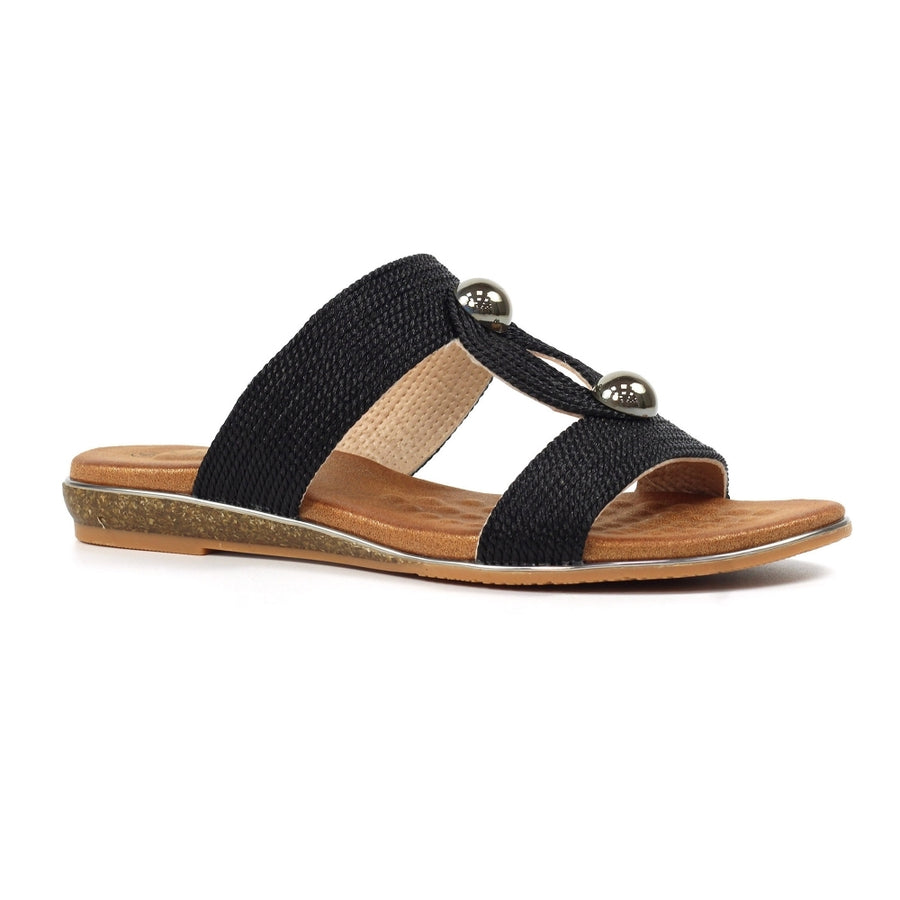 Lunar JLH510 BK Callow II Black Sandal