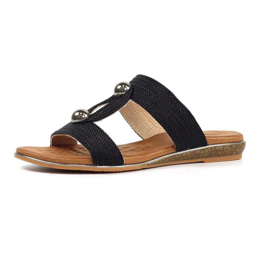 Lunar JLH510 BK Callow II Black Sandal