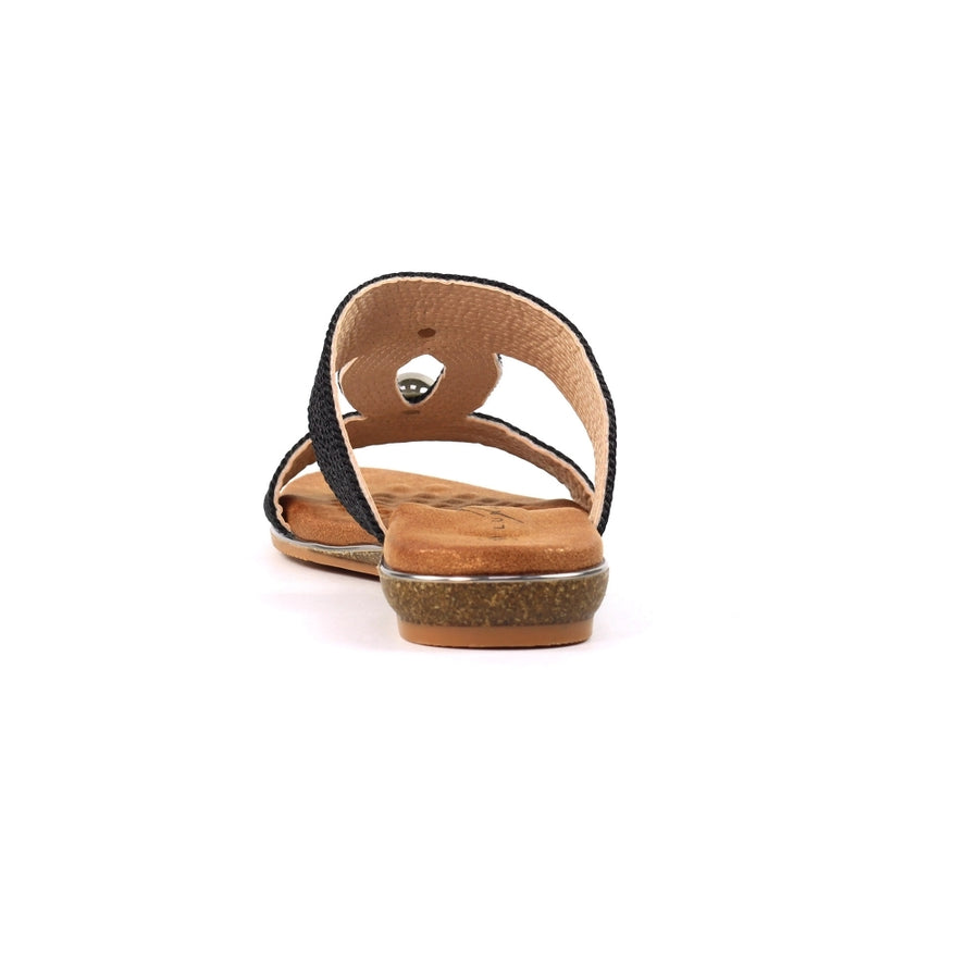 Lunar JLH510 BK Callow II Black Sandal