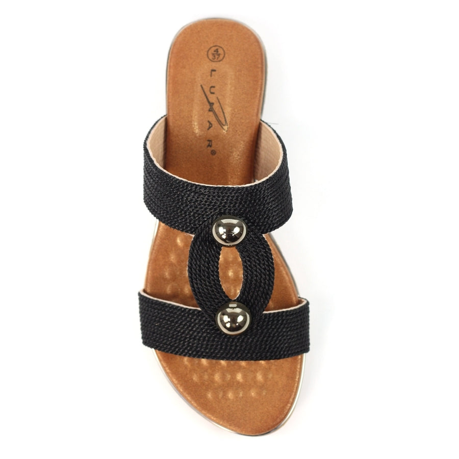 Lunar JLH510 BK Callow II Black Sandal