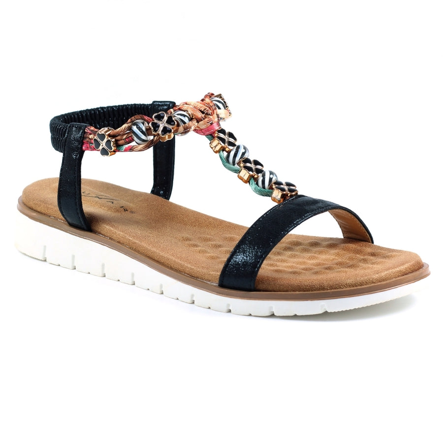 Lunar JLH363 BK Tempo Black Sandal