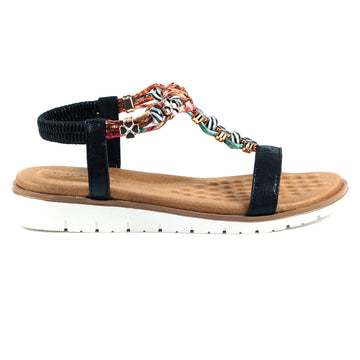 Lunar JLH363 BK Tempo Black Sandal