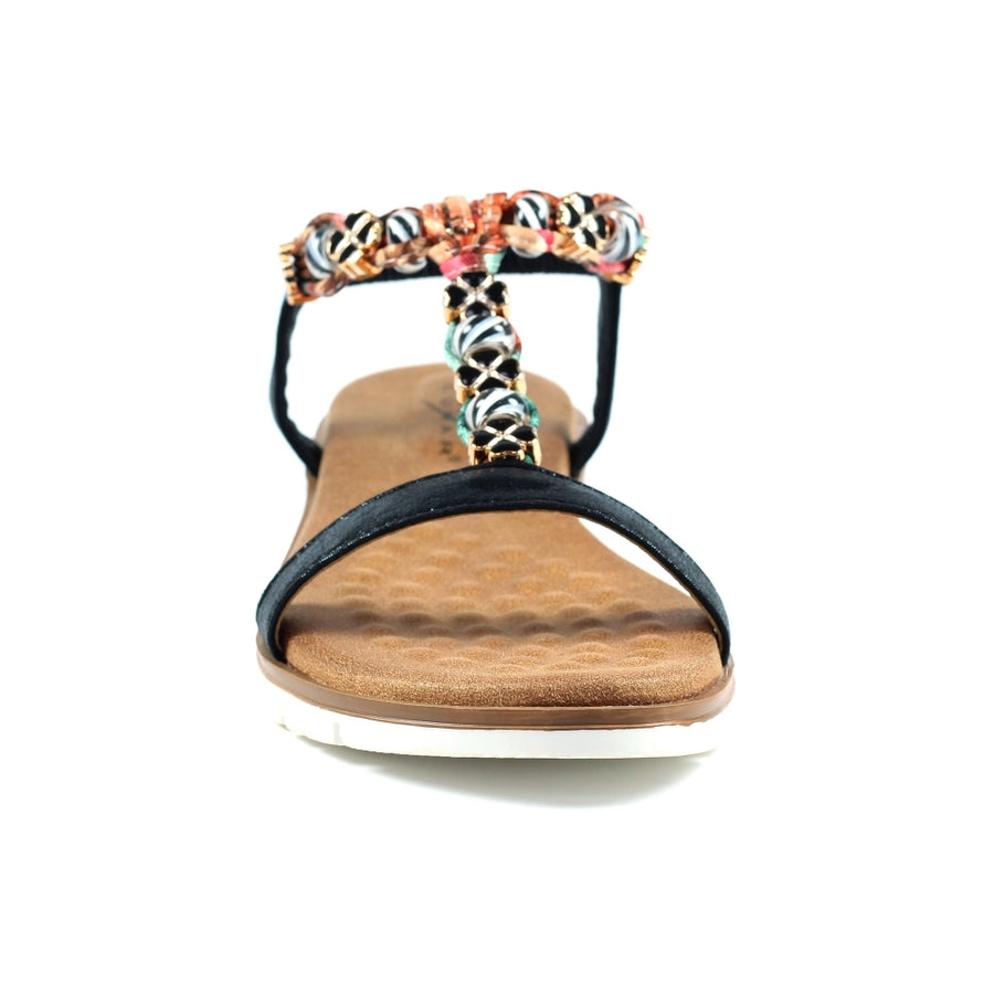 Lunar JLH363 BK Tempo Black Sandal