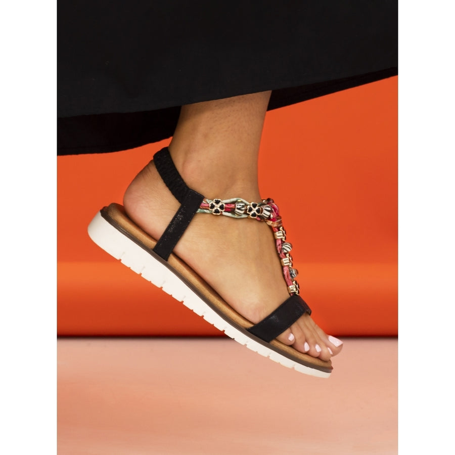 Lunar JLH363 BK Tempo Black Sandal