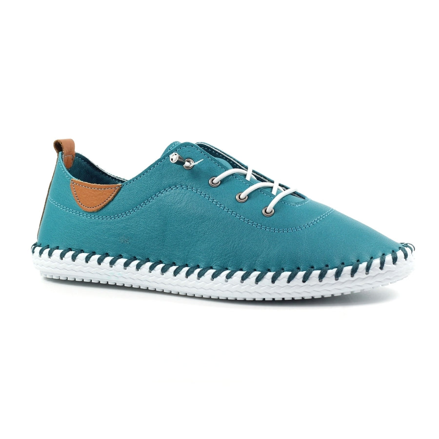 Lunar FLE030 TE - Lunar St Ives Teal Plimsoll