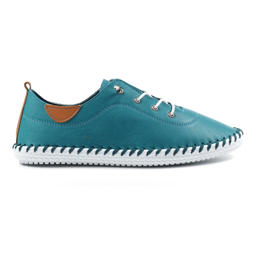 Lunar FLE030 TE - Lunar St Ives Teal Plimsoll