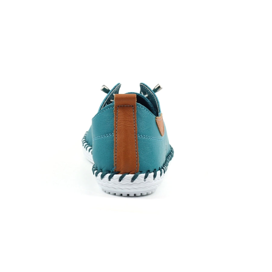 Lunar FLE030 TE - Lunar St Ives Teal Plimsoll