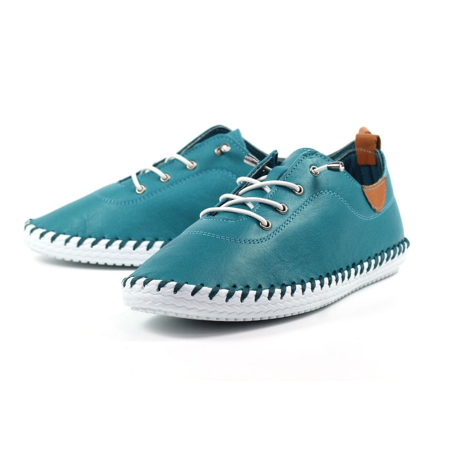 Lunar FLE030 TE - Lunar St Ives Teal Plimsoll