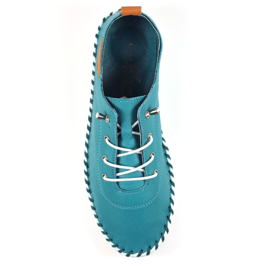 Lunar FLE030 TE - Lunar St Ives Teal Plimsoll