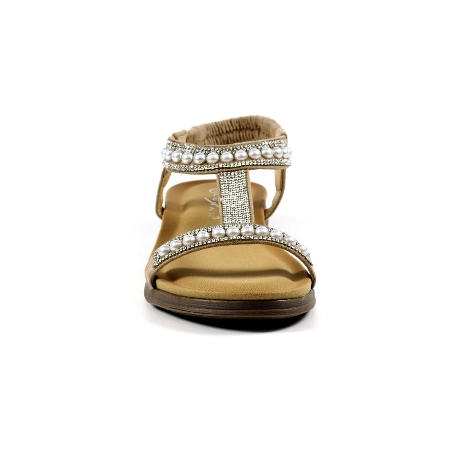 Lunar JLH078 BG Tancy Beige Pearl Sandal