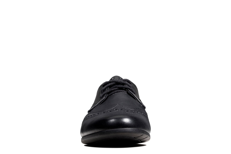 Clarks Scala Lace Y Black Leather