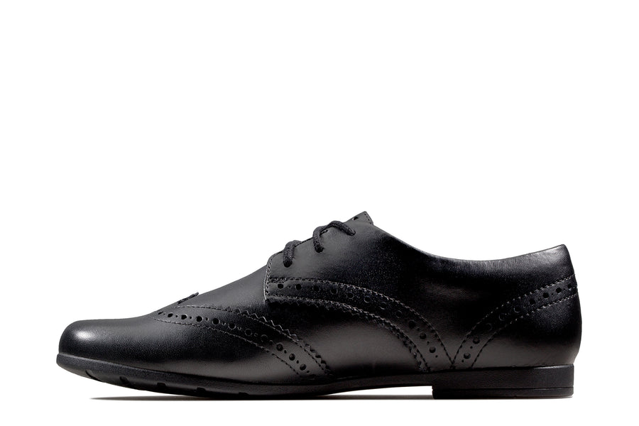 Clarks Scala Lace Y Black Leather
