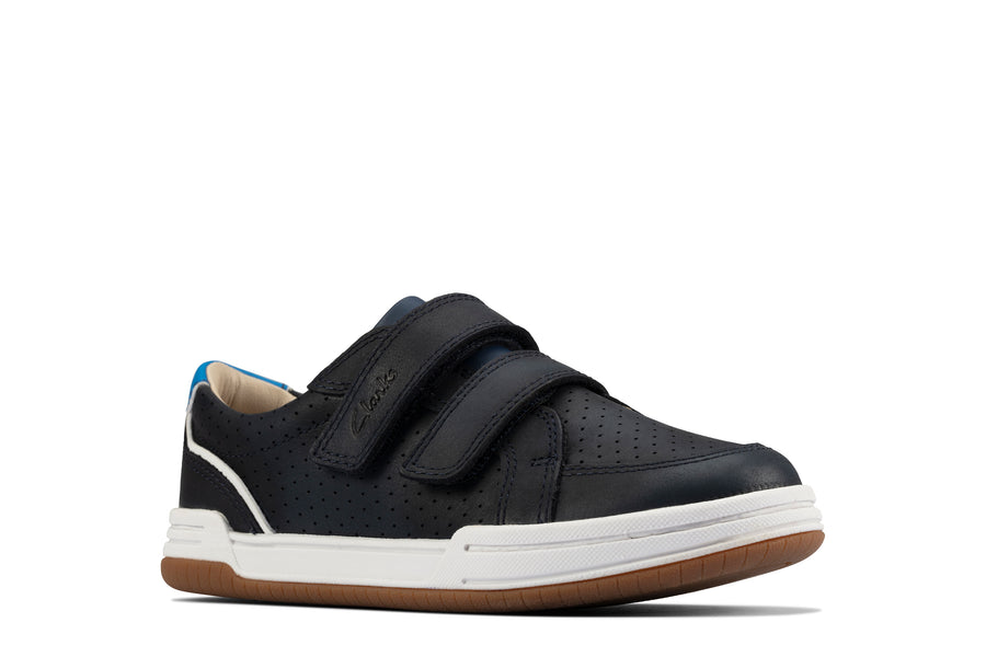Clarks Fawn Solo K Navy Leather