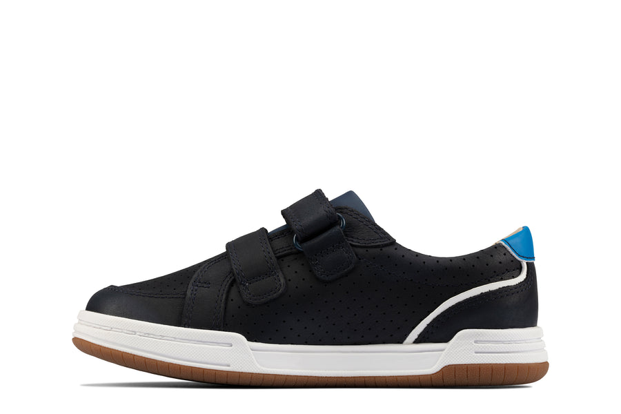 Clarks Fawn Solo K Navy Leather