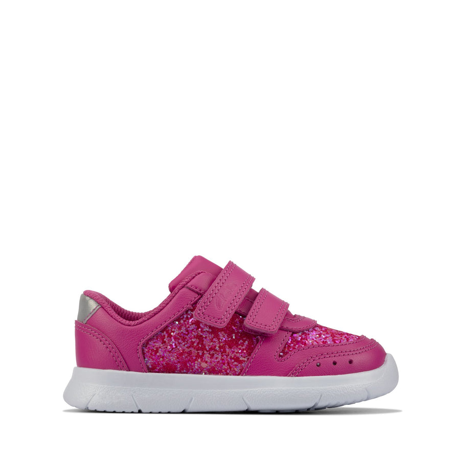 Clarks Ath Sonar T Lipstick Pink Leather