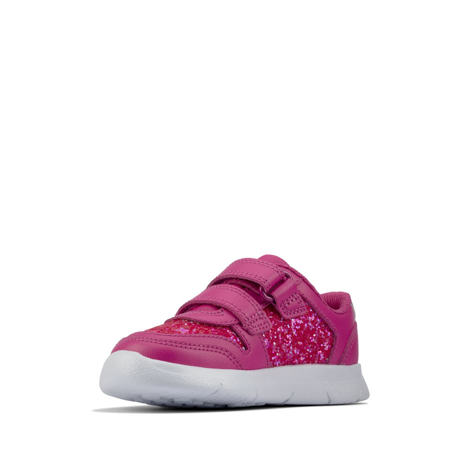 Clarks Ath Sonar T Lipstick Pink Leather