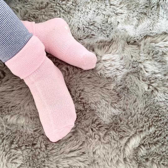 The Little Sock Company Original non-slip, stay-on socks in Pink