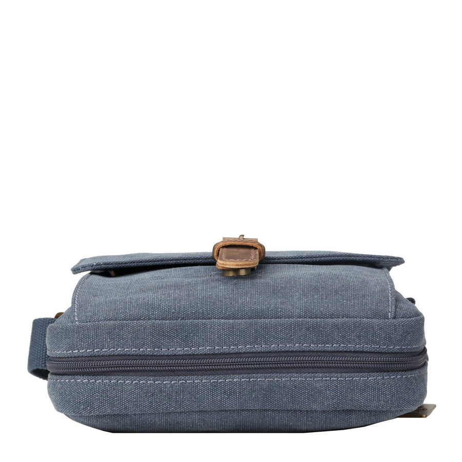 Troop London TRP0211 Classic Across Body Bag in Blue