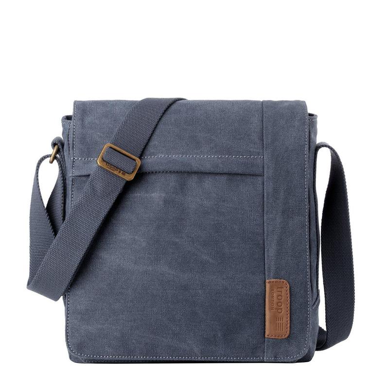 Troop London TRP0219 Classic Across Body Bag in Blue