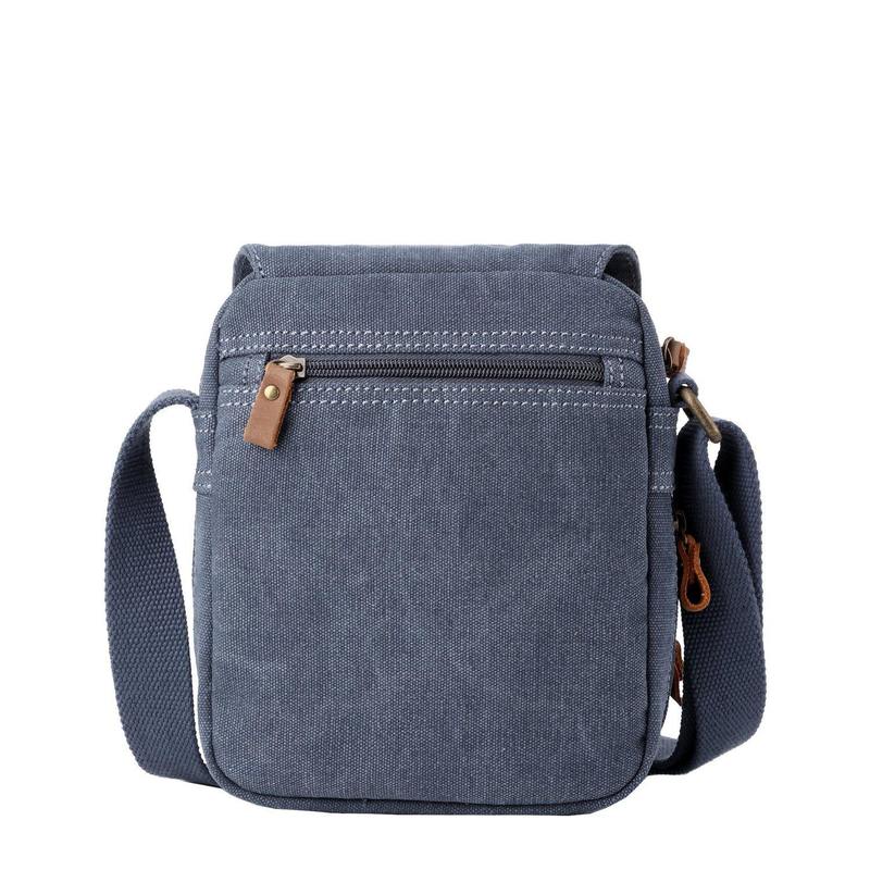 Troop London TRP0220 Classic Across Body Bag in Blue