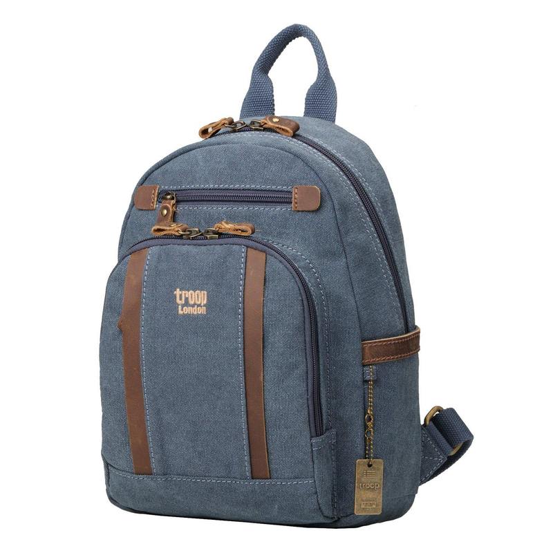 Troop London TRP0255 Classic Backpack in Blue