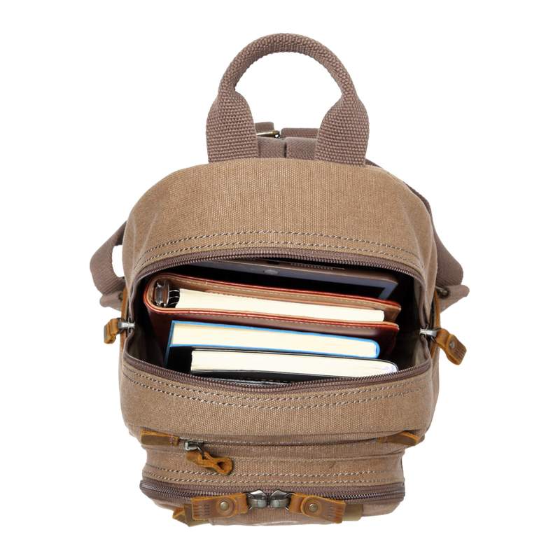 Troop London TRP0255 Classic Backpack in Brown