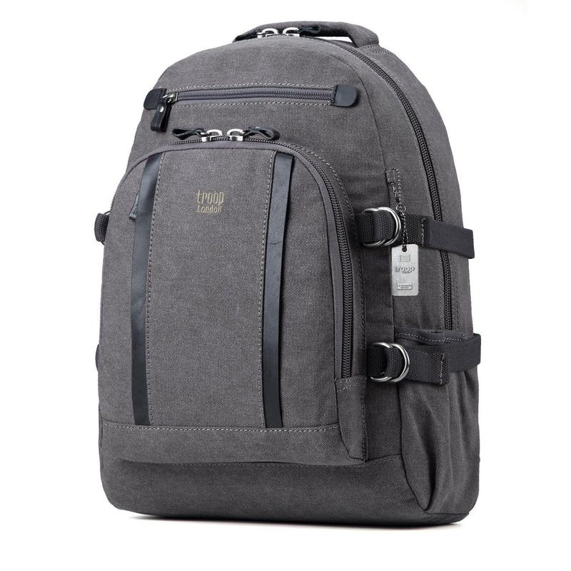 Troop London TRP0257 Classic Large Laptop Backpack in Black