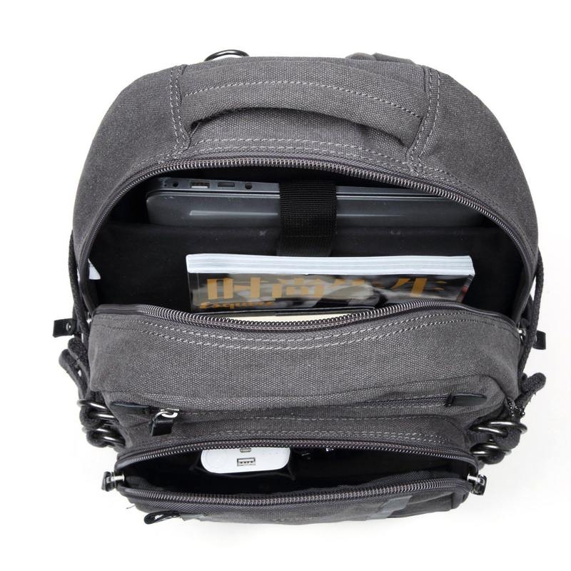 Troop London TRP0257 Classic Large Laptop Backpack in Black
