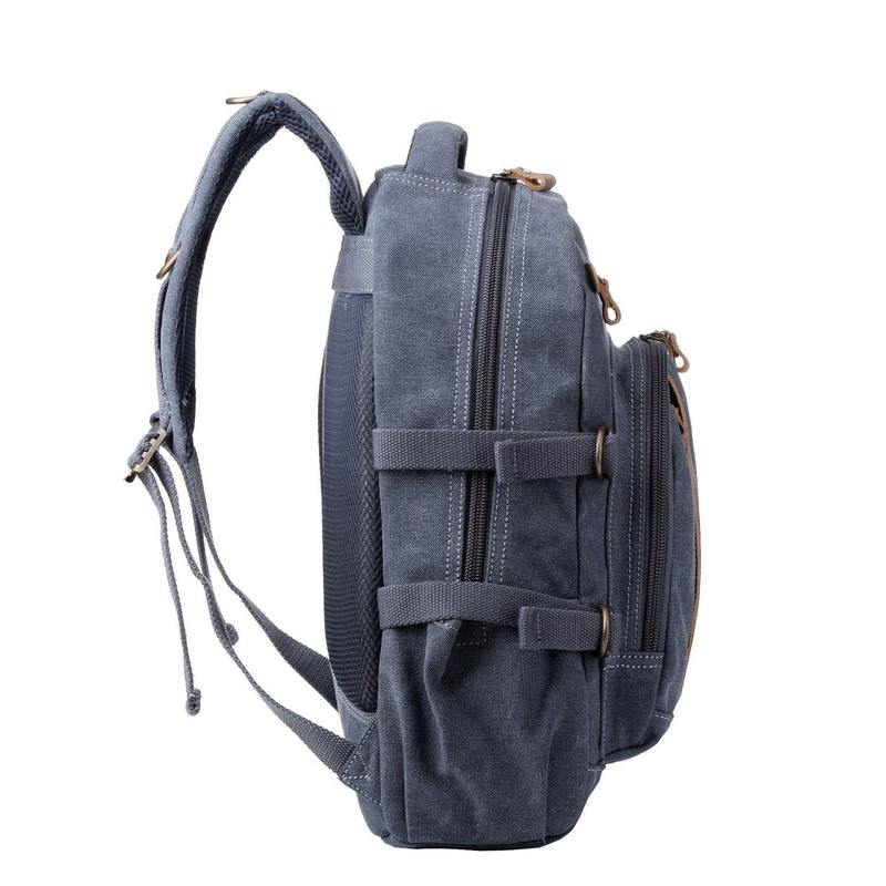Troop London TRP0257 Classic Large Laptop Backpack in Blue