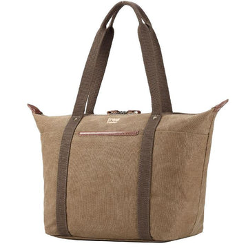 Troop London TRP0505 Classic Travel Tote Bag in Brown