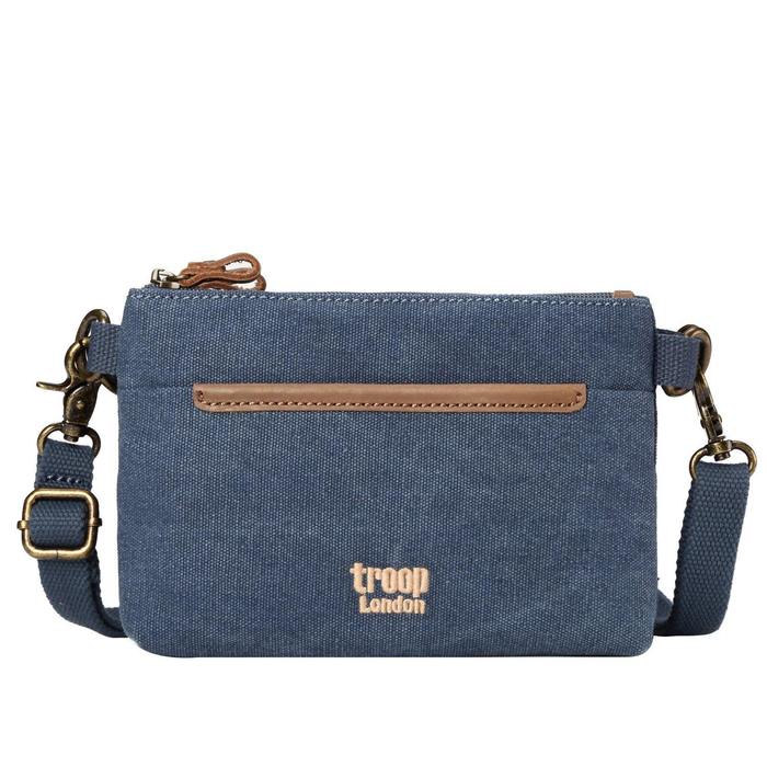 Troop London TRP0509 Classic Small Across Body Bag in Blue