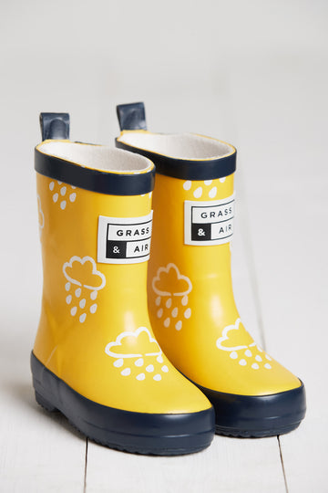 Grass & Air Mini Adventure Boots with Bag - Yellow