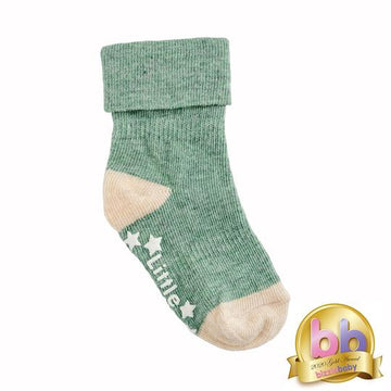 The Little Sock Company Original non-slip, stay-on socks in Forest Green