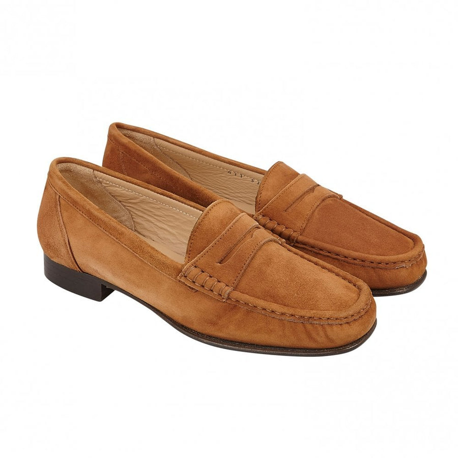HB 411/2272 Tan Suede Moccasin