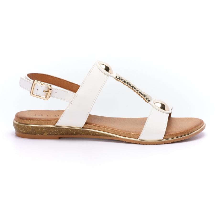 Lunar JLH276 WT Renoir White Sandal